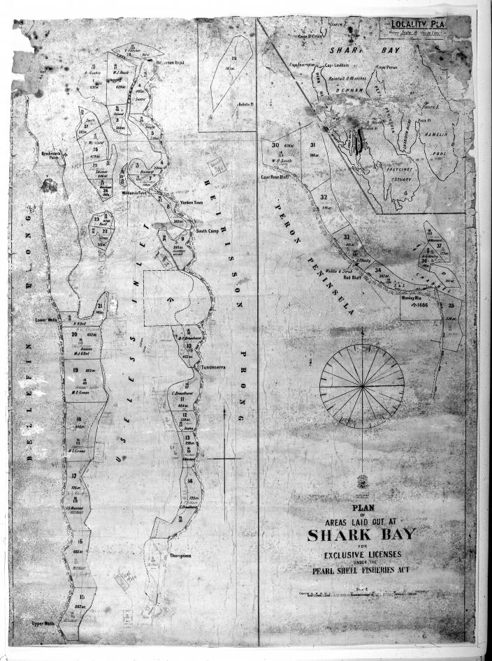 Image of a plan of Shark Bay area